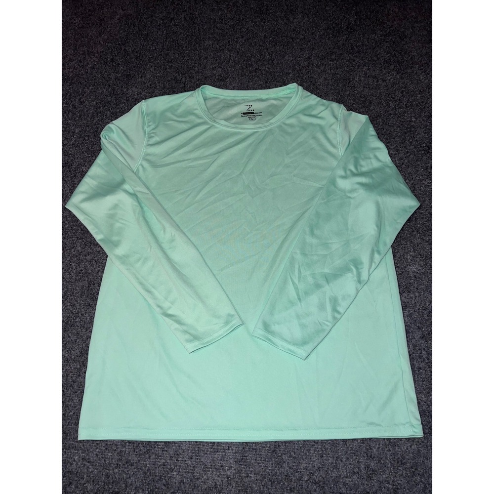 Zorrel Syntrel Mens Large Seafoam Green Long Sleeve Performance Shirt Z100